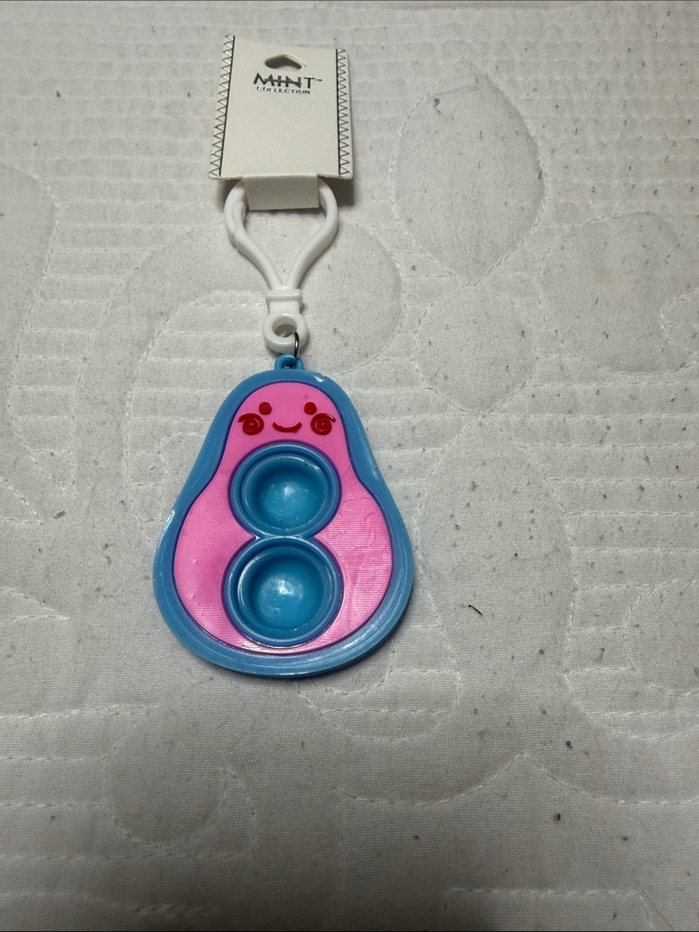 Mint Pink & Blue Avocado Pop Keychain for Kids